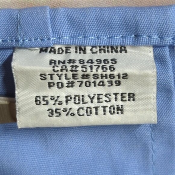 DutyPro Mens Blue Short Sleeve Uniform Shirt With Patches 65% Polyester 35% Cott - Picture 5 of 9